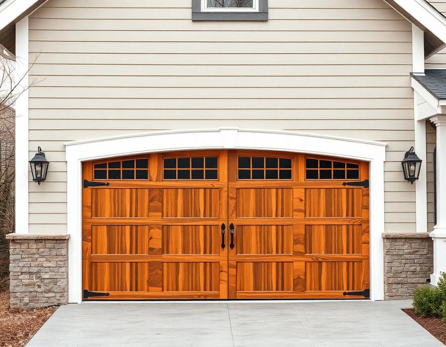 Carriage house garage door